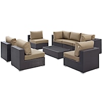 8 Piece Outdoor Patio Sectional Set