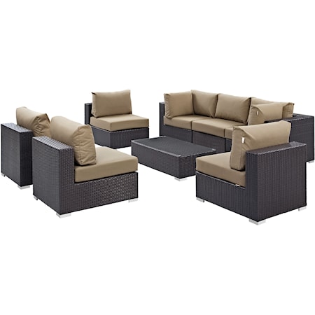 Outdoor 8 Piece Sectional Set