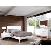 Queen Bed + 2NS + Dresser + Mirror