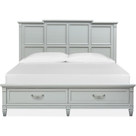 Complete Cal.King Panel Storage Bed