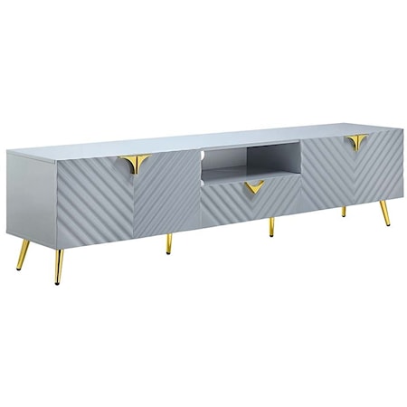 Contemporary 4-Door TV Stand