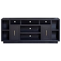 Contemporary 83" TV Stand with Open Shelving