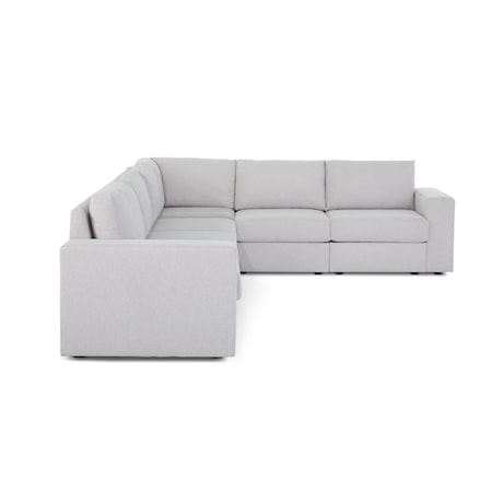 Standard-Arm 6-Seat Sectional Sofa