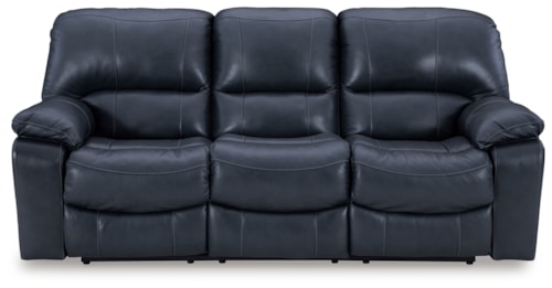 Leather Match Power Reclining Sofa