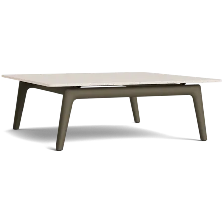 36" Square Stone-Top Coffee Table