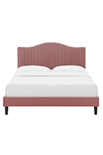 Modway Juniper Channel Tufted Performance Velvet Twin Platform Bed