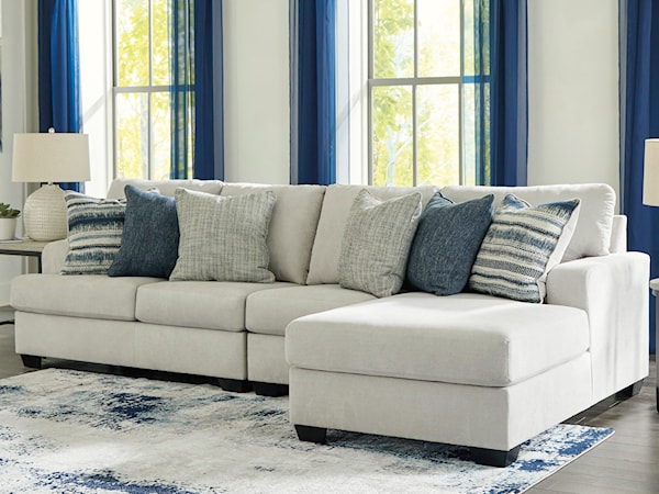 3-Piece Sectional with Chaise