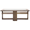 Michael Amini Del Mar Sound Rectangular Cocktail Table