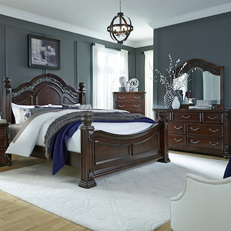 3-Piece King Poster Bedroom Set