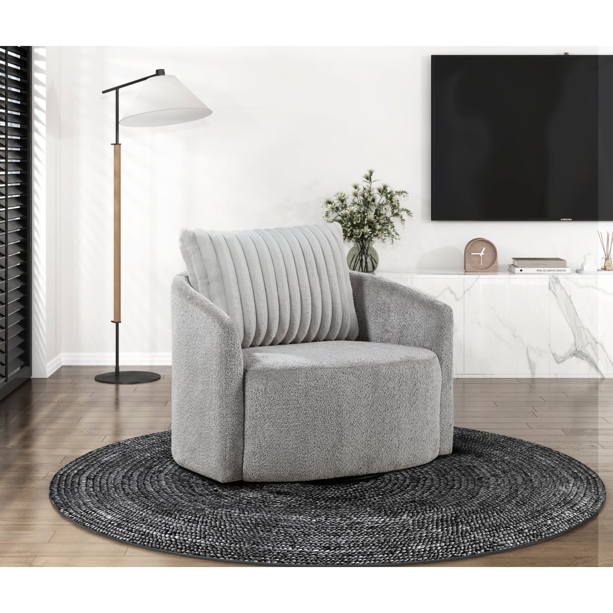 Upholstered Swivel Chair