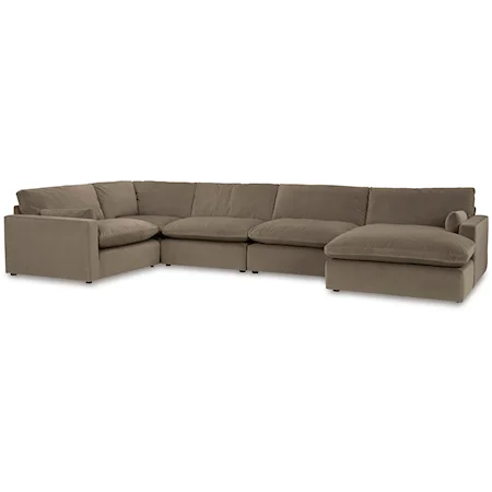 5-Piece Sectional with Chaise