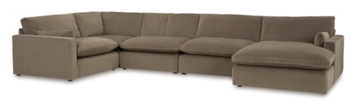 5-Piece Sectional with Chaise