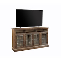 Transitional 73" Highboy TV Console with Wire Management