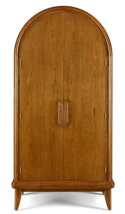 Mid Century Modern Arced Bar Cabinet
