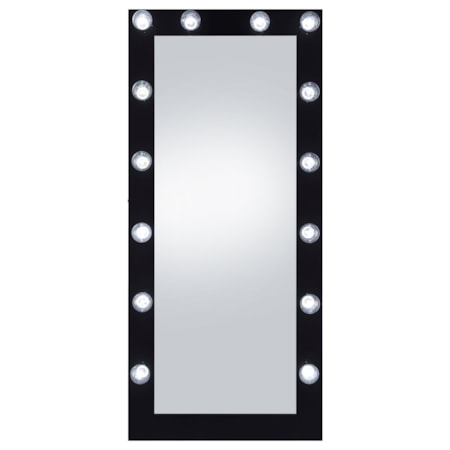 32 x 71 Inch Floor Mirror LED Lighting Gloss