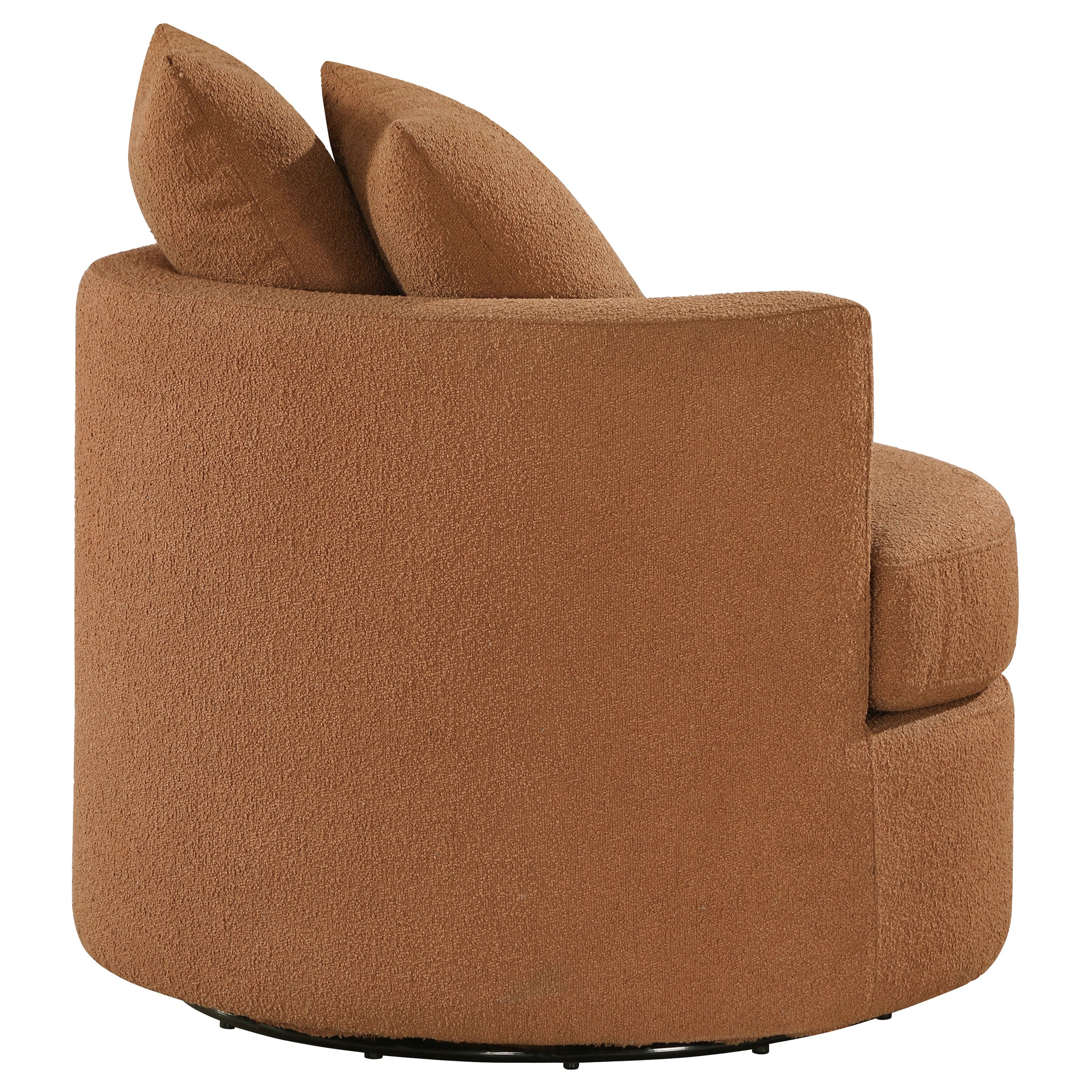 Coaster Debbie Debbie Swivel Accent Chair Burnt Orange