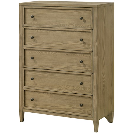 Rustic 5-Drawer Bedroom Chest