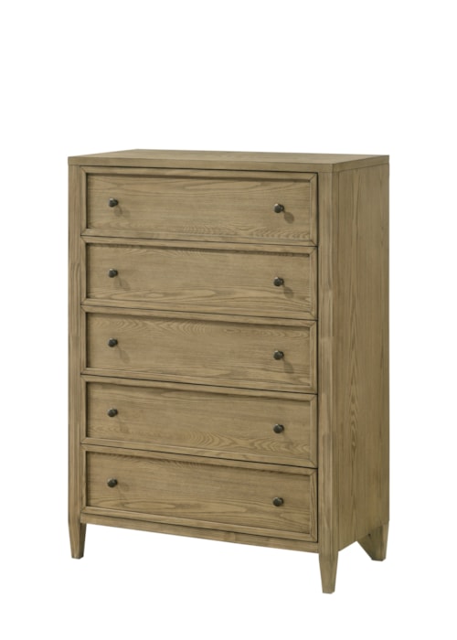 Rustic 5-Drawer Bedroom Chest