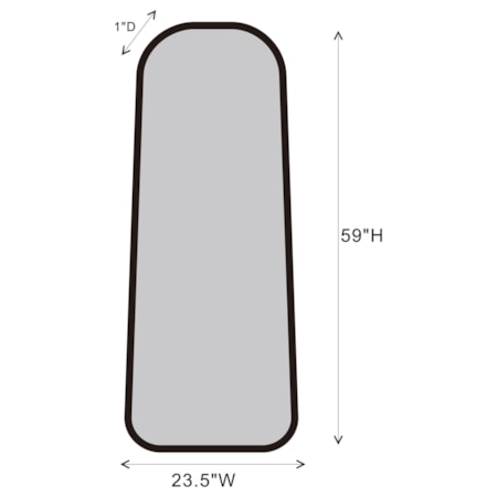 Simeon 24 x 59 Inch Full Length Floor Mirror