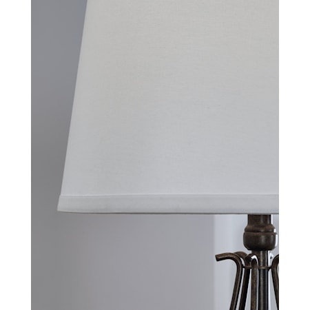 Metal Floor Lamp with 2 Table Lamps