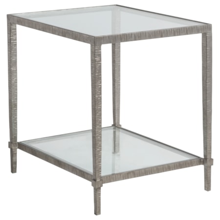 Claret Rectangular End Table