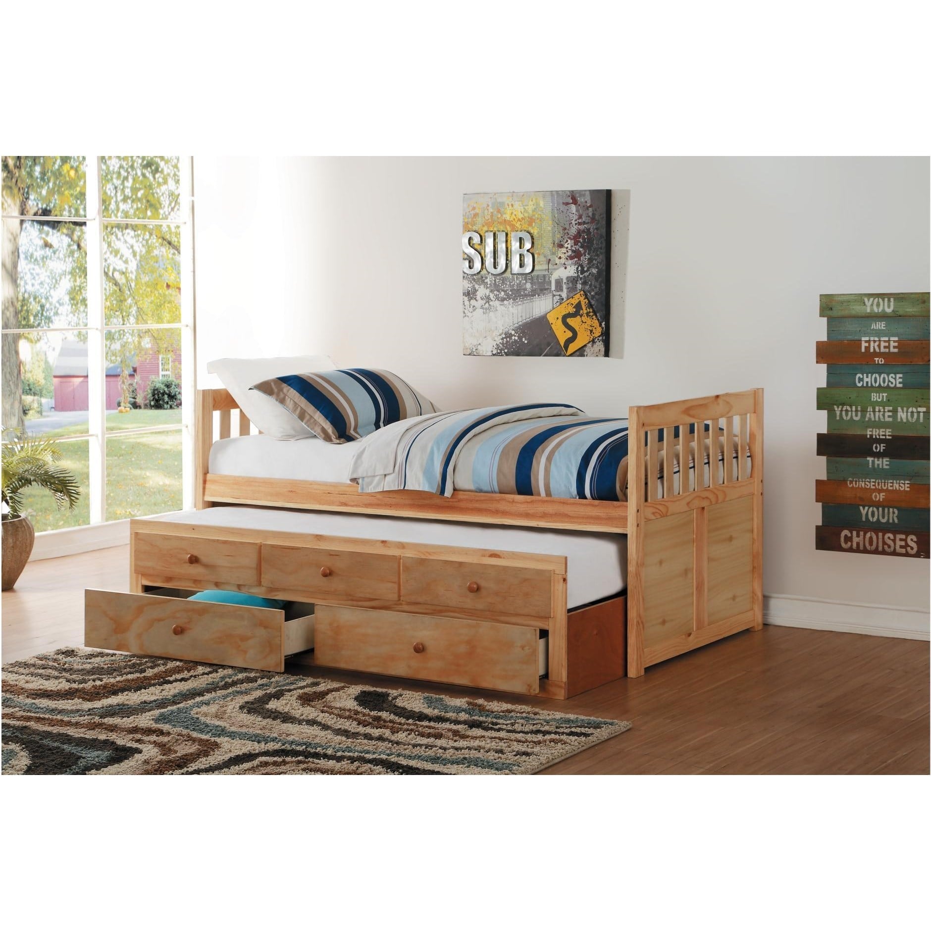 Homelegance Bartly Twin/Twin Trundle Bed