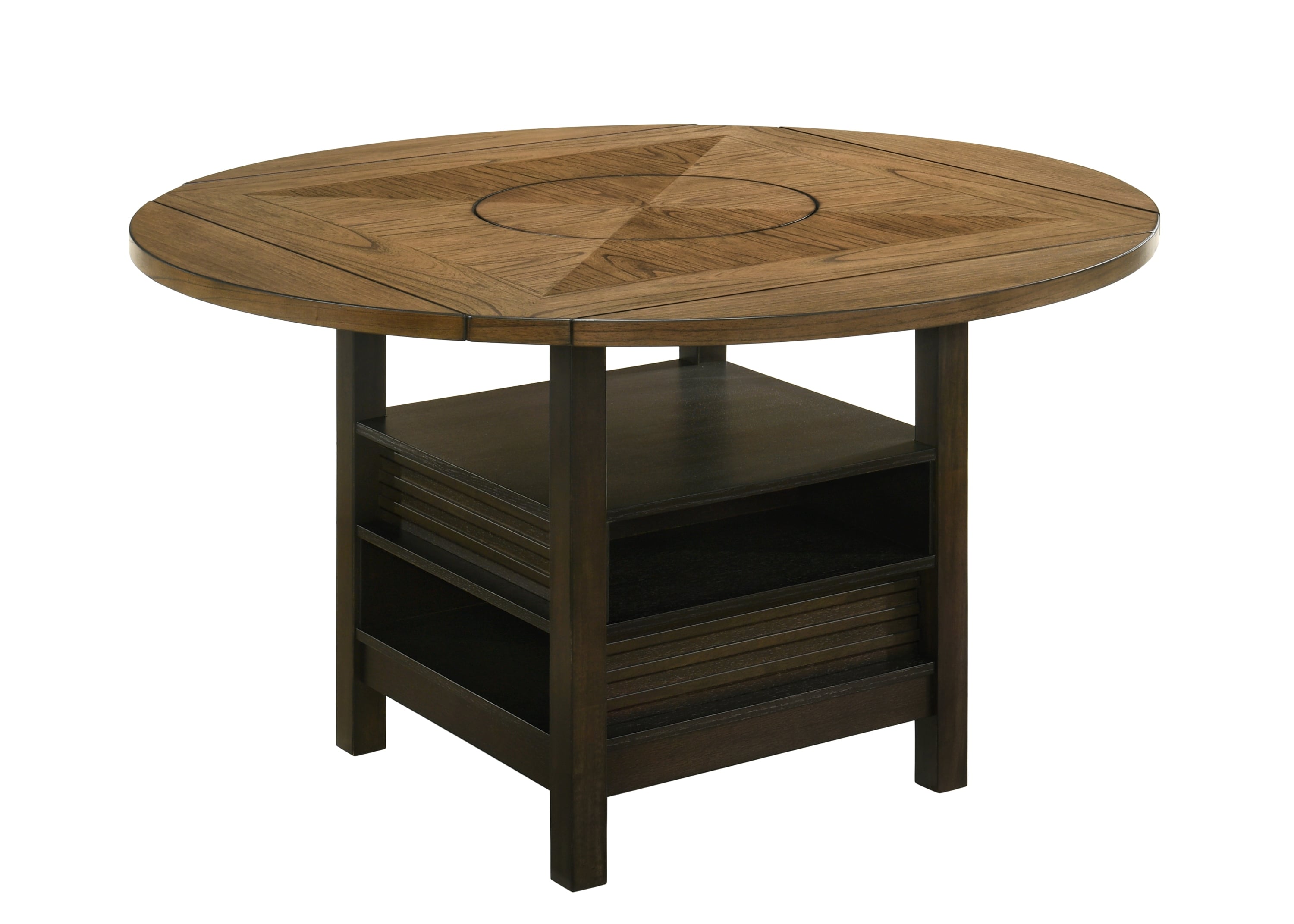 Crown Mark OAKLY Oakly Transitional Counter Height Table with Lazy