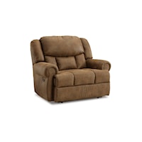 Traditional Oversized Recliner with Rolled Armrests