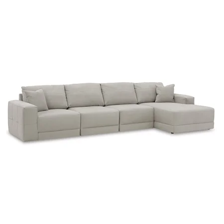 4-Piece Sectional Sofa with Chaise