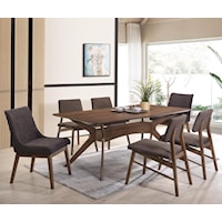 Mid-Century Modern 7-Piece Dining Set