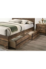 Furniture of America DUCKWORTH Duckworth Contemporary King Storage Bed