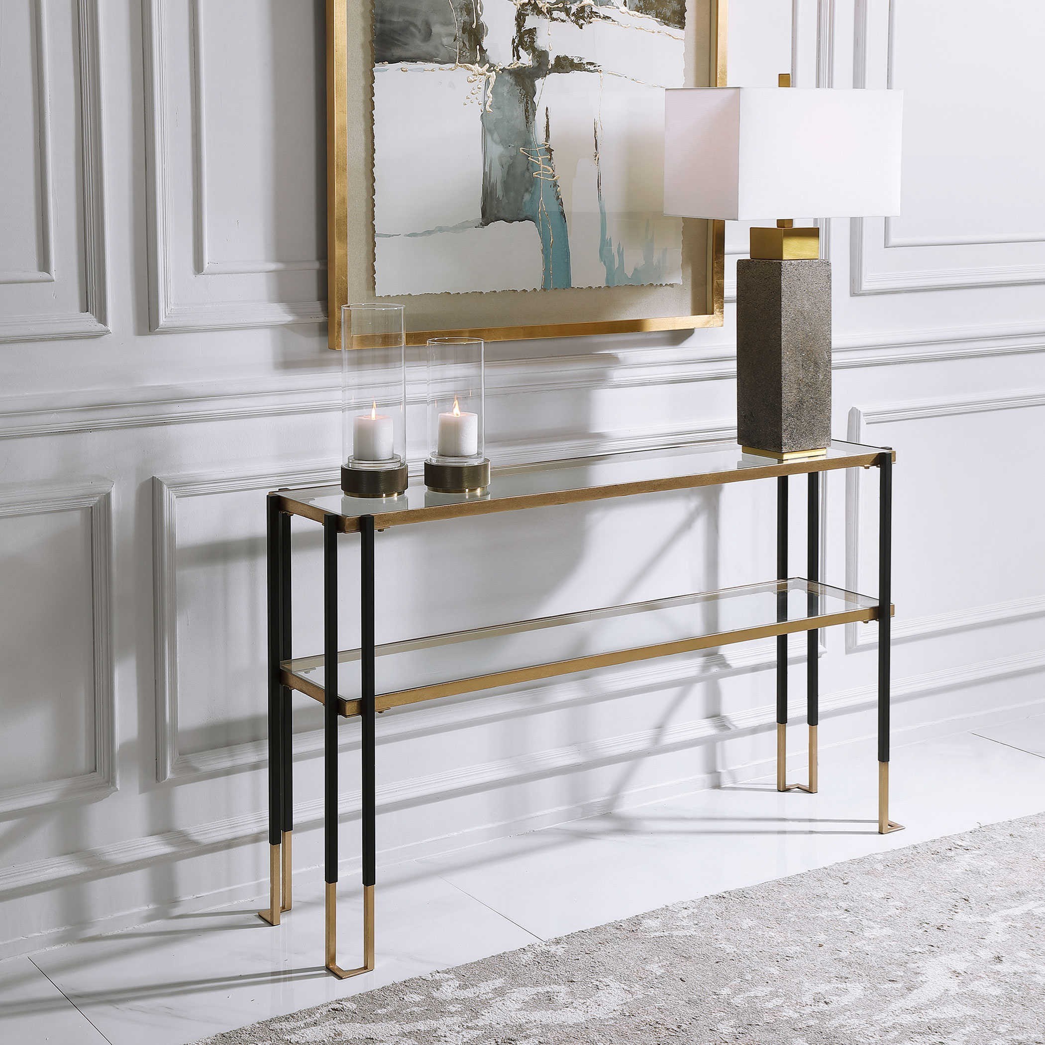 Uttermost Accent Furniture - Occasional Tables Modern Console Table