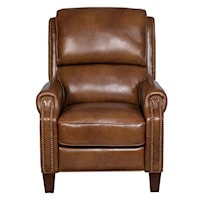 Transitional Pushback Recliner with Nailhead Trim 