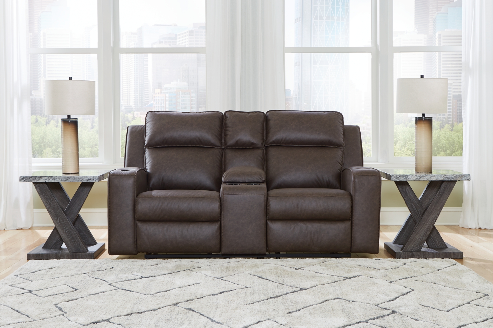 Reclining Loveseat With Console