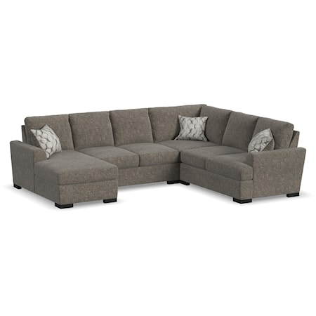 Casual Extra Large U-Shaped Sectional with LAF Chaise