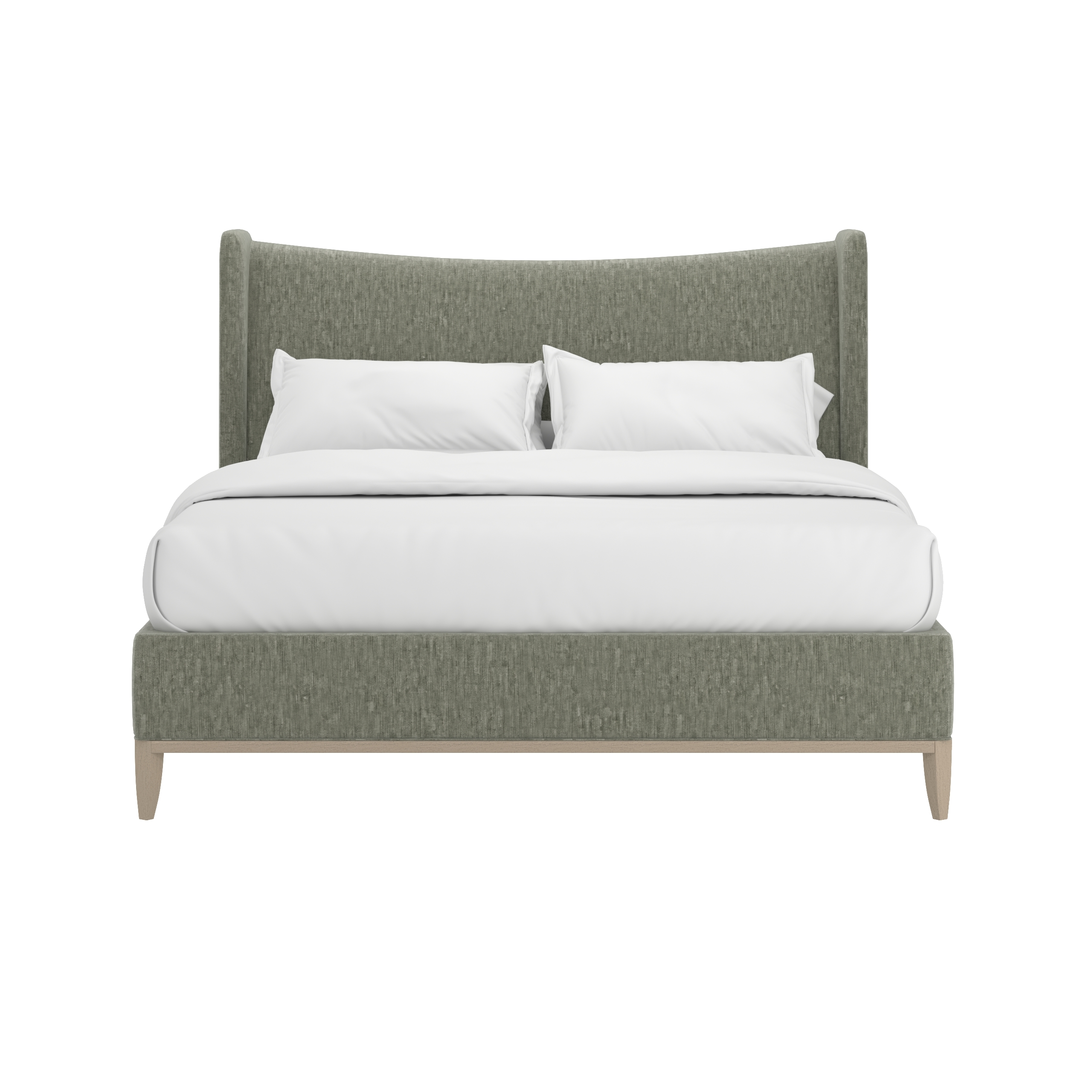 A.R.T. Furniture Inc Upholstered Bed Program Edwin King Wing Shelter