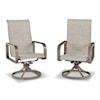 Ashley Furniture Signature Design Beach Front Front Sling Swivel Chair (Set of 2)