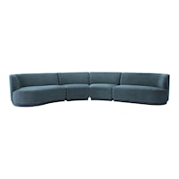 Contemporary Yoon Eclipse Modular Sectional Chaise Left