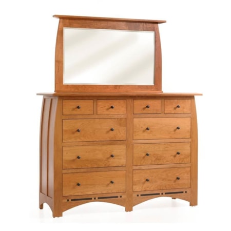 10-Drawer High Dresser