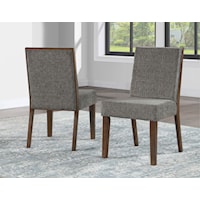 Mid-Century Modern Upholstered Dining Side Chair