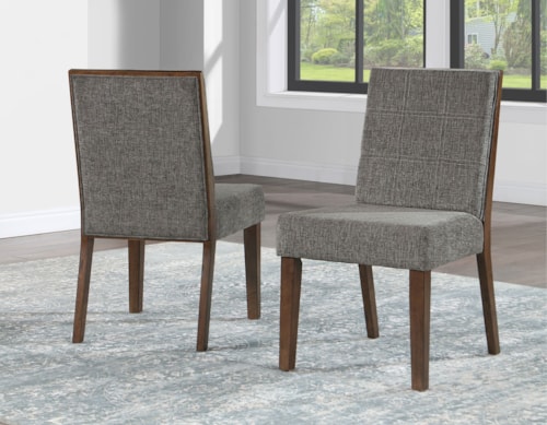 Mid-Century Modern Upholstered Dining Side Chair