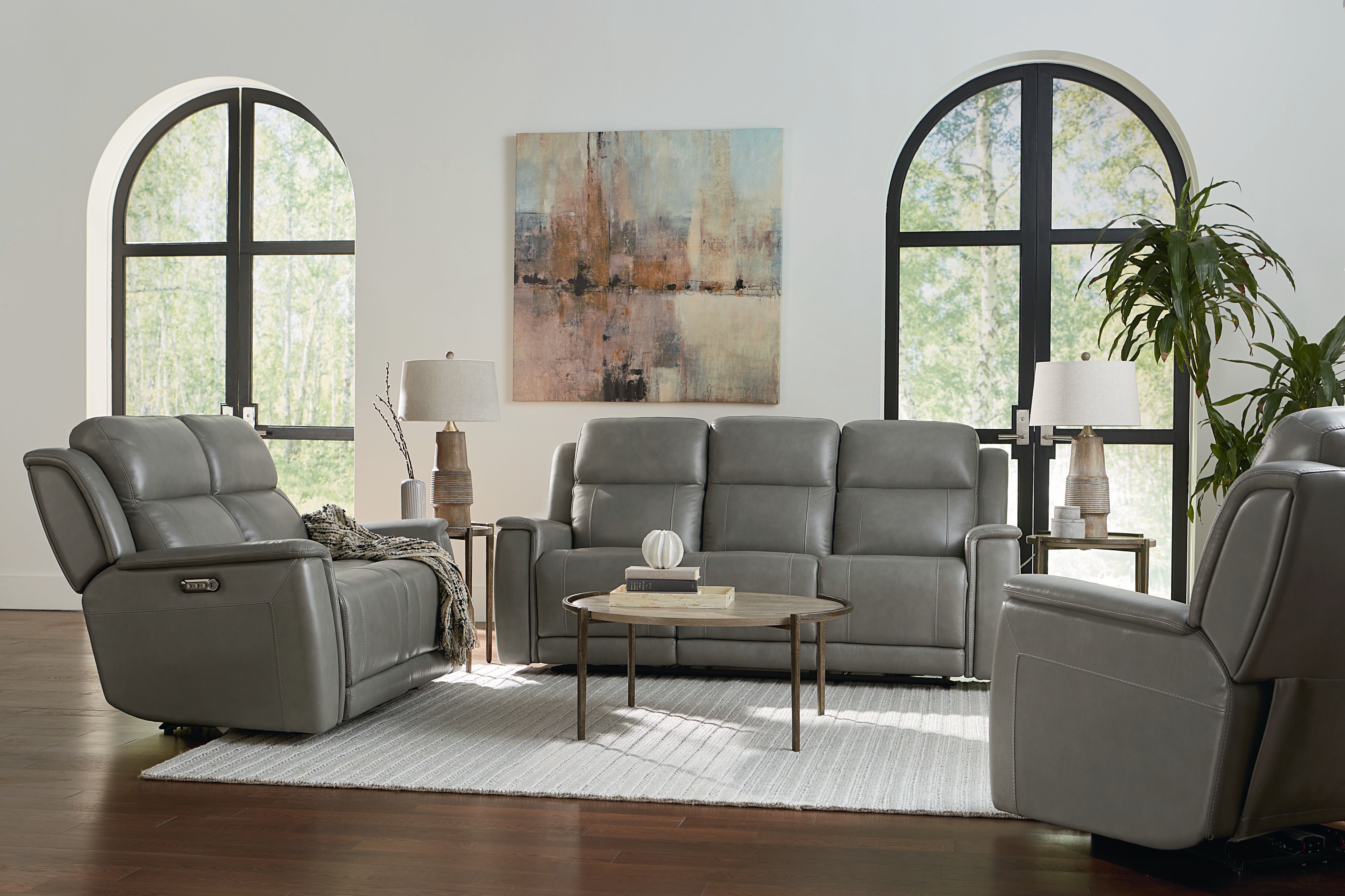 Bassett Club Level - Conover 3743-P42L Casual Power Reclining Loveseat ...