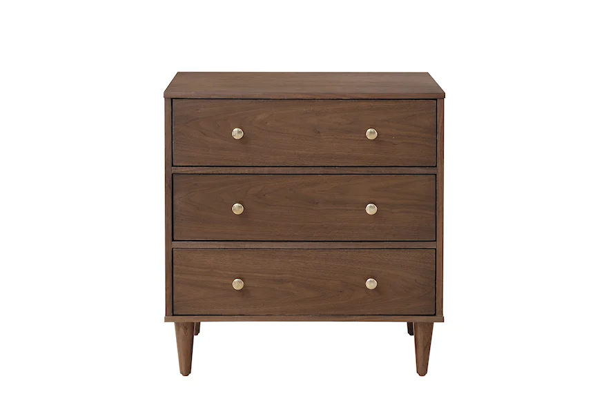 Accents Three Drawer Chest in Walnut  by Accentrics Home at Corner Furniture