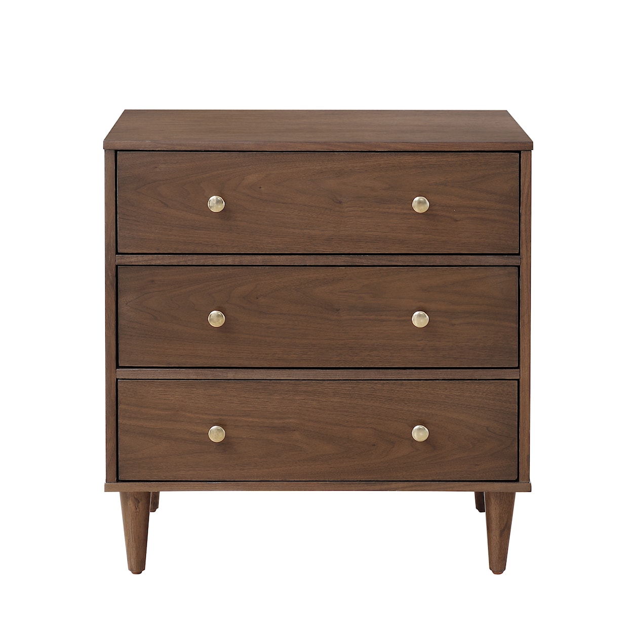 Accentrics Home Accents Three Drawer Chest in Walnut 