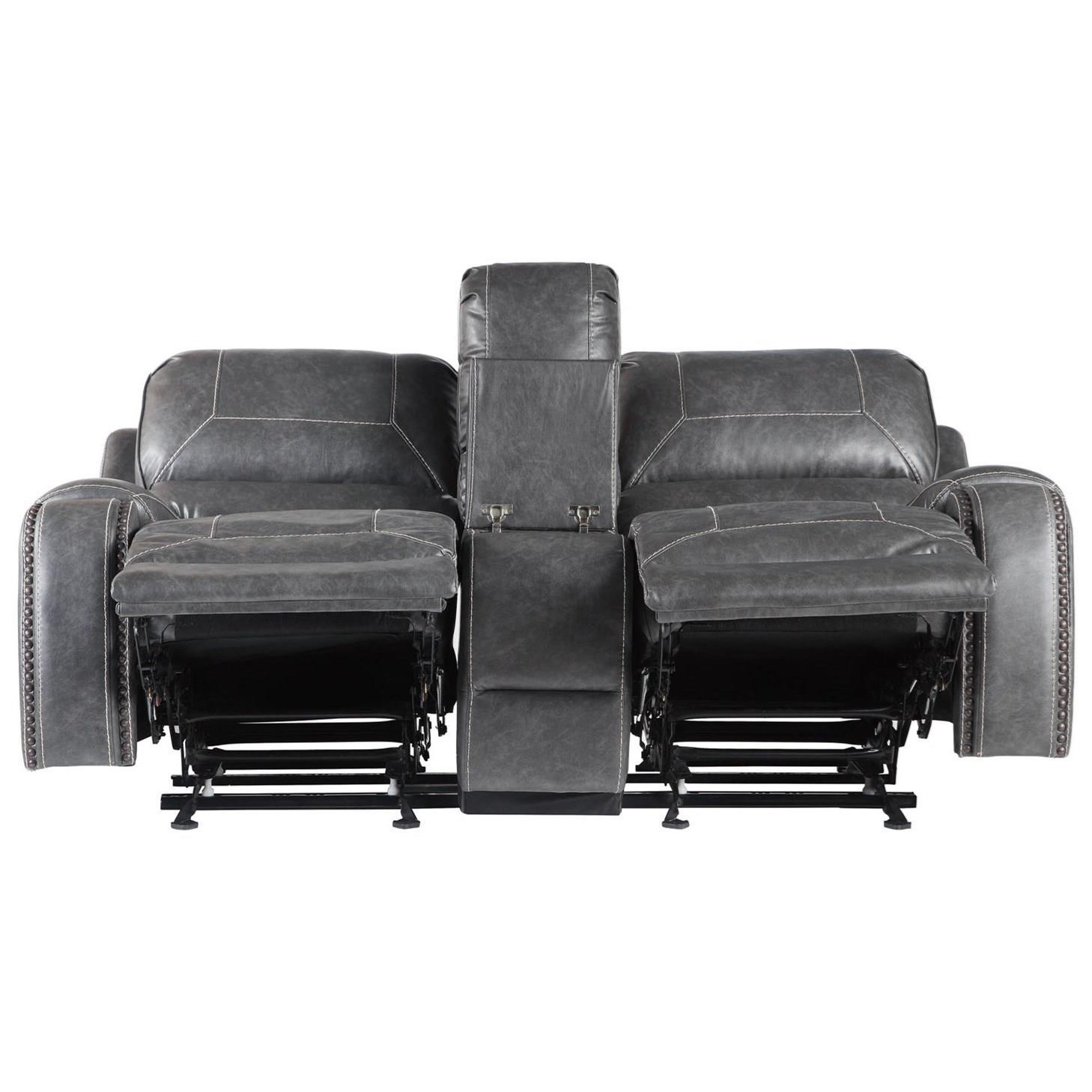 Manual Motion Glider Recliner Loveseat