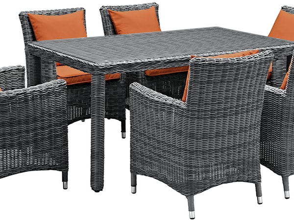 Outdoor 7 Piece Dining Set