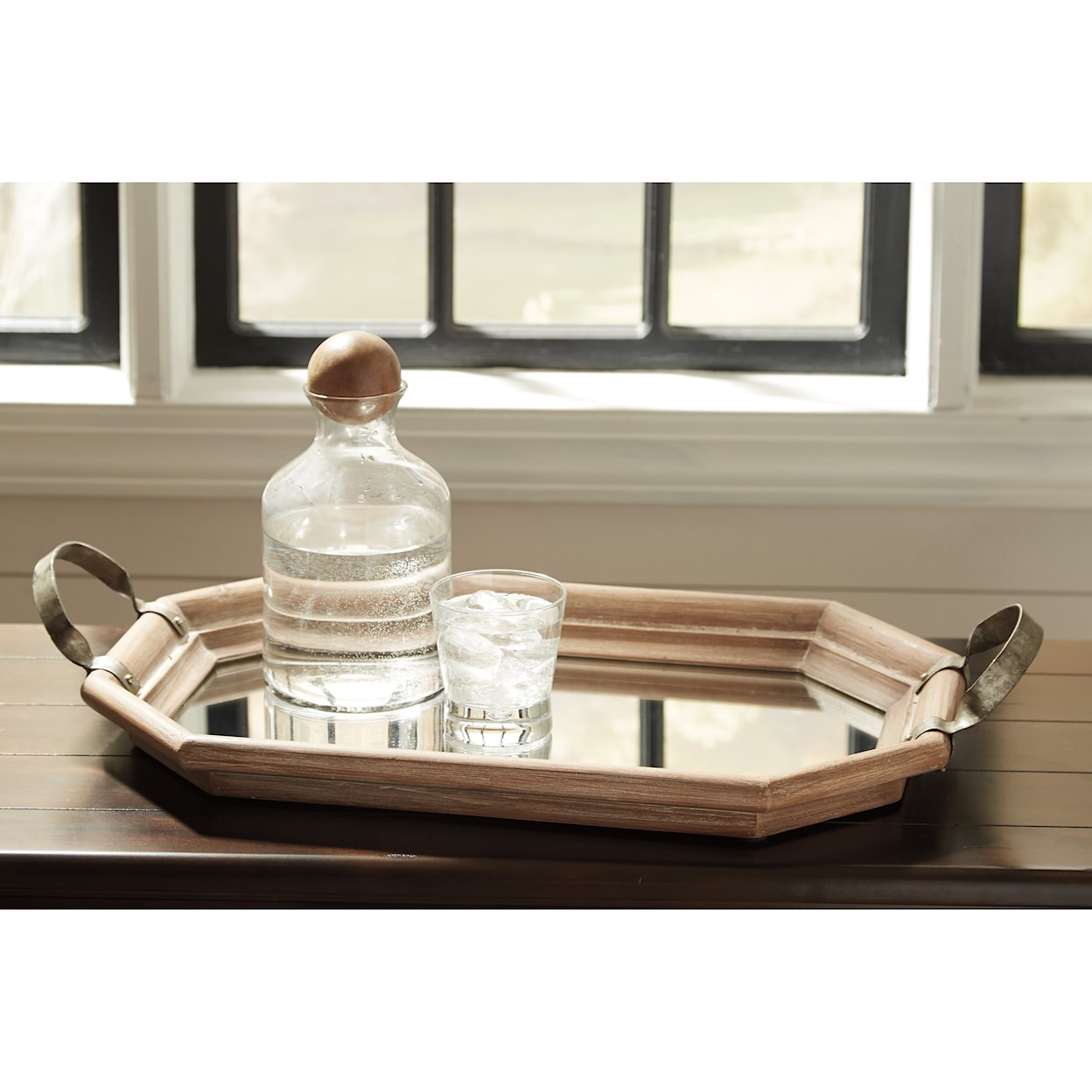 Ashley Furniture Signature Design Accents Erling Brown Tray