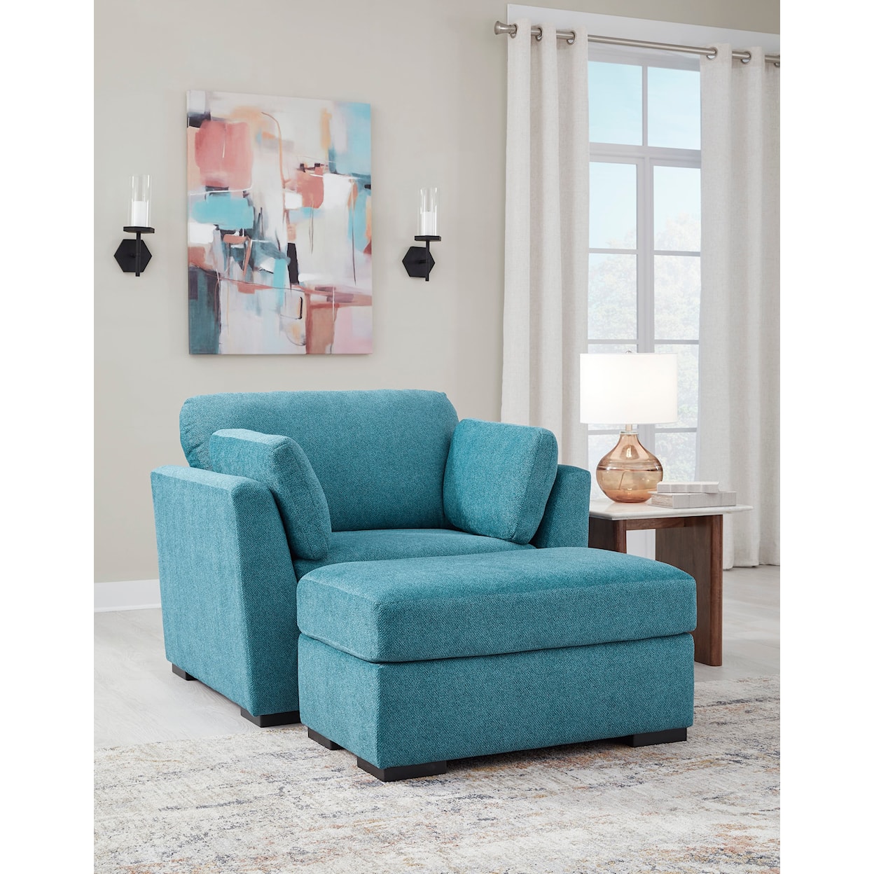 Ashley Furniture Signature Design Keerwick Oversized Chair And Ottoman