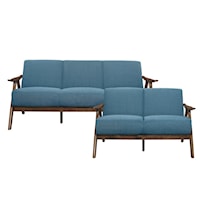 Mid-Century Modern 2-Piece Living Room Set