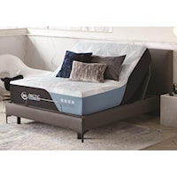 Queen 14.5” Plush Hybrid Mattress and Motion Perfect Adjustable Base
